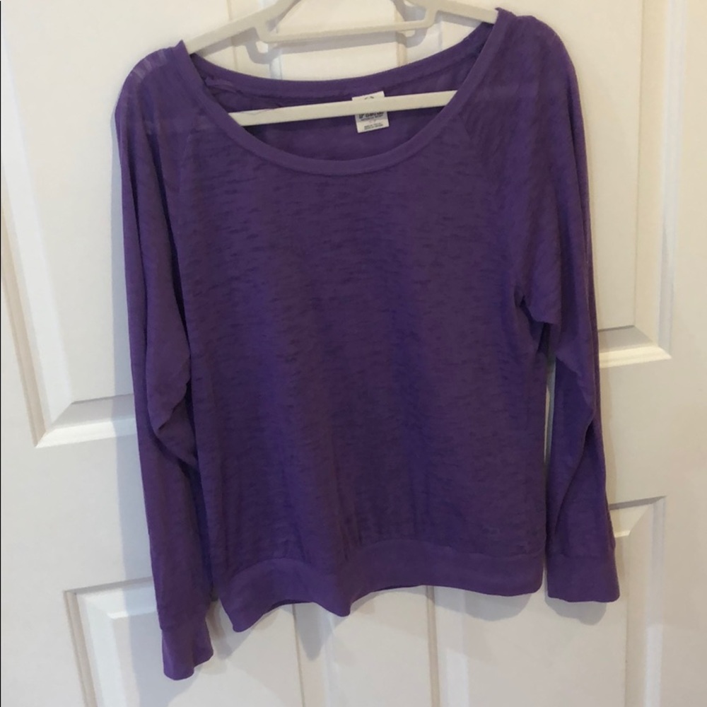 PINK long sleeve purple shirt